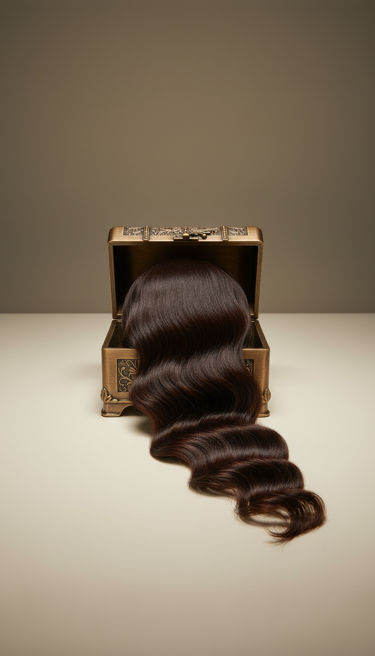 Silk-Top Closure Remy Hair Piece in Gift Box