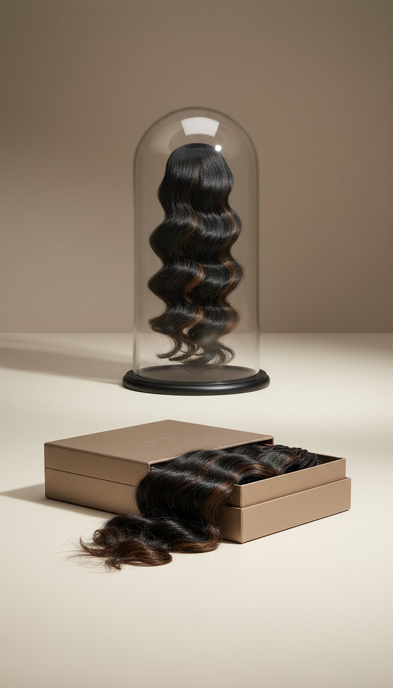 Micro-Weft Remy Extension Under Glass Cloche